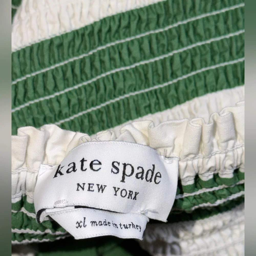 Kate Spade Beach Time Stripe Smocked Top